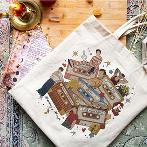 Bolso de Hombro de Lona con Estampado de <span class=keywords><strong>Harry</strong></span>'s Hous para Mujer, Bolsa de Compras Reutilizable con Logotipo Impreso Personalizado, 1 Unidad - Product Image 3