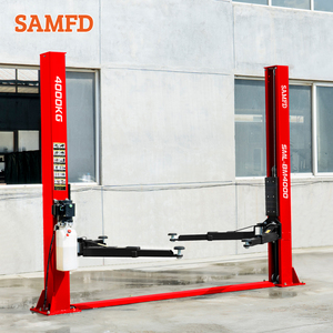 Elevadores de Autos SAMFD para Garaje Doméstico, 4 Toneladas, Hidráulicos, 2 Postes, Doble Cilindro, Cable de Acero, Equilibrio, 220V - Product Image 4