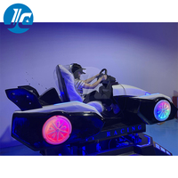 Simulateur de course automobile VR 3 DOF amusant en intérieur avec construction métallique pour les parcs d'aventure et les centres commerciaux