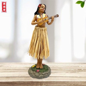 Bán Buôn Quà Lưu Niệm Hawaii Nhảy Múa Cô Gái Cho Xe Bảng Điều Khiển Trang Trí Wobble Bobblehead Hawaii Hula Cô Gái Bobbleheads Cho Lái Xe - Product Image 5