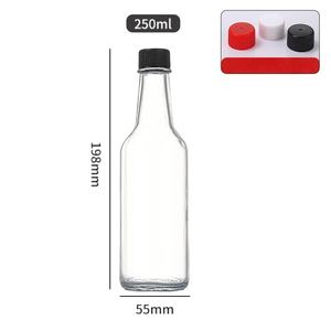 Oferta Especial: Mini Botellas Vacías de Vidrio para Salsa Picante, 100ml, 150ml, 250ml, con Tapa de Rosca para Almacenamiento de Salsa Picante, Tomate y <span class=keywords><strong>Tabasco</strong></span> - Product Image 6