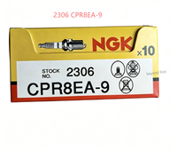 Bougie d'allumage authentique NGK 2306 CPR8EA-9 de remplacement pour Honda CB125 XR150 Yamaha FZ16 YBR250 Suzuki GN250 Kawasaki KLX230