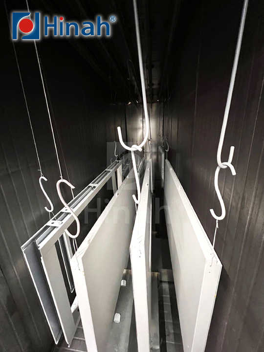 cheap price metal door and frame automatic powder coating painting line