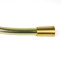 Tuyau de douche élégant en PVC doré brossé avec tube PEX résistant à la haute pression pour salles de bain de luxe