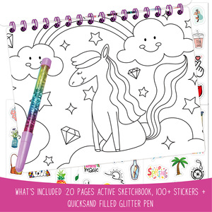 Set di libri da colorare personalizzati per attività 2024 per bambini Vintage Art Hand Craft Planner Album Journal trae da colorare b - Product Image 3