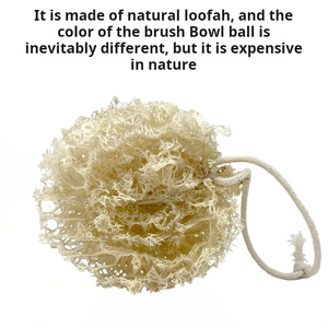 Brosse à vaisselle en loofah naturelle écologique à motif rayé, faite à la main, à torsion basse, pour le nettoyage de la cuisine, avec cœur en loofah - Product Image 5