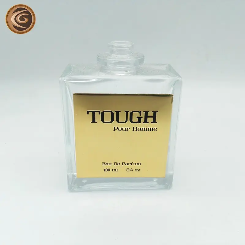 Factory price wholesale perfume private printing gold reflective adhesive label for custom stickers