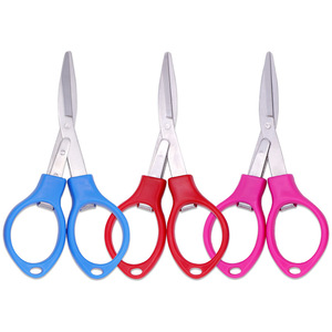 Stainless Steel Fishing Line Scissors Mini Folding Shears For Fishing Travel Use - Product Image 1