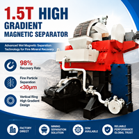 Séparateur magnétique à anneau vertical à gradient élevé, séparateur électromagnétique de boues, séparateur magnétique humide pour le kaolin