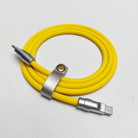 2025 superventas 240W Usb C a Usb C Cable de silicona líquida Cable de carga rápida para teléfono personalizado 1m/2M para Apple Huawei Sungsum