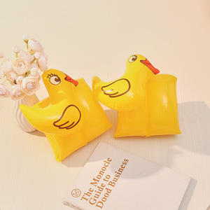 Brazaletes inflables para natación para niños, flotadores de dibujos animados de elefante, pato y rana, para niños, ayuda de flotación de PVC para juegos acuáticos - Product Image 3