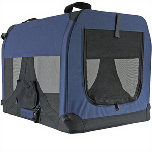 حقيبة سفر متعددة الوظائف للحيوانات الأليفة، سعة كبيرة، حقيبة شبكية للسفر جواً، حقيبة مربعة للكلاب والقطط من قماش أكسفورد وبي بي - Product Image 3