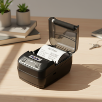 Printer Thermal Mini Portabel 58mm Terlaris, Baterai Isi Ulang, Antarmuka USB+, Mendukung Stok