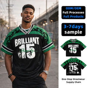 <b>Top</b> Ranking Men's Casual Hip Hop T-shirts Spandex/Polyester Knitted 200g Digital Printing Quick Dry OEM Service Custom <b>Patchwork</b> - Product Image 1