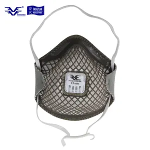 High Quality Customized Logo CE FFP3 Dust Mask Gridding Non-woven Anti Dust Mask Respirator With Valve