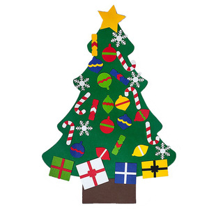 Venta al por mayor regalos DIY fieltro árbol <span class=keywords><strong>de</strong></span> <span class=keywords><strong>pared</strong></span> <span class=keywords><strong>de</strong></span> <span class=keywords><strong>Navidad</strong></span> con juego <span class=keywords><strong>de</strong></span> adornos fieltro árbol <span class=keywords><strong>de</strong></span> <span class=keywords><strong>Navidad</strong></span> - Product Image 5