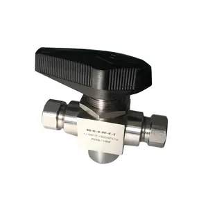 Dispensador de cng 6000 psi 316ss, instrumento fnpt de 3 vias da válvula de esfera 1/4 psi