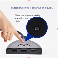   Commutateur, séparateur 3-en-1 pour le transfert d'ensembles audio et vidéo sur les écrans d'ordinateur et de télévision, séparateur d'écran haute définition.