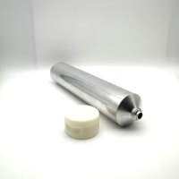 Tubes en aluminium brillant argenté de haute qualité personnalisables de 150 g avec couvercle en plastique pour crème pour le visage, teinture pour cheveux et pommade