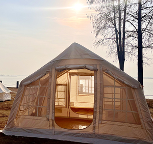 Hot selling Wholesale Large Family Camping UV Protected Waterproof <b>Inflatable</b> Air Tent 6.3 Square Meters - Product Image 4