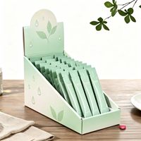 Présentoir de point de vente haut de gamme personnalisé en carton pliable pour la merchandising de snacks et petits articles