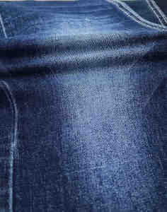 Unisex 70% bông 28% Poly 2% spandex màu xanh dệt denim vải 8S x 10S sản phẩm - Product Image 3