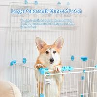 Cage pour chien pliable simple et robuste, respirante, en fer, portable, facile à installer, qualité garantie, emballage en boîte, vente chaude