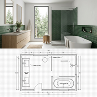 Conception personnalisée de toute la maison ISO, luxe minimaliste pour résidence de luxe, personnalisation OEM ODM, design graphique Pavone pour salon