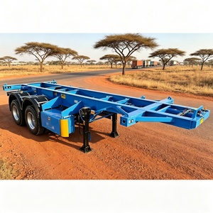 Semirremolque Esqueleto de 2 Ejes en Oferta para Transporte de Contenedores en África, Cierres Giratorios Estándar para Asegurar Contenedores, Estructura de Alta Resistencia - Product Image 2