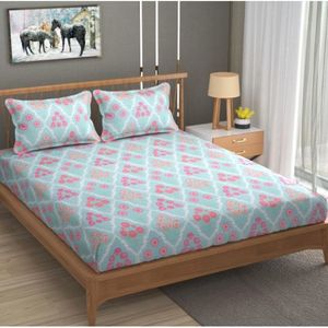 Directo de fábrica de alta calidad de 5 estrellas de algodón de lujo Queen King Size Floral impermeable juego de cama para el hogar - Product Image 5