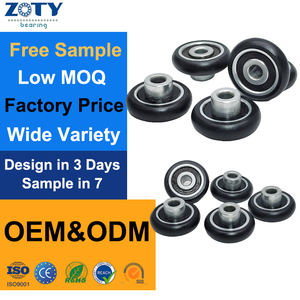 Rouleau POM de 6 mm de diamètre intérieur, 28 mm de diamètre extérieur, 7 mm d'épaisseur, BSRF-6-28-7, roue de guidage de convoyeur avec une excellente durabilité, rotation fluide - Product Image 1