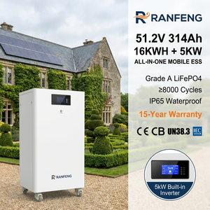 Batterie à décharge profonde 8000 cycles 16 kWh 51,2 V 314 Ah 5 kW MPPT Hybride Tout-en-un Solaire Domestique OEM ODM - Product Image 4