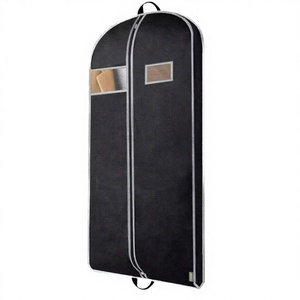 Wholesale Custom Foldable Dustproof Travel Organizer <strong>Garment</strong> <strong>Bag</strong> with Zipper Closure Reusable Suit Hanging Cover for Shopping - Product Image 1