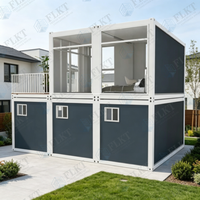 Maison conteneur FLKT en kit avec salle de bain et toilettes, maison conteneur modulaire préfabriquée, cabane, cuisine