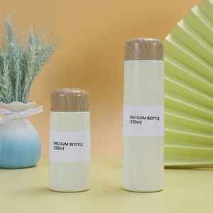 Thermos miniature en acier inoxydable 304 avec couvercle en bois de style japonais, design anti-fuite, écologique, isolation thermique de 6 à 12 heures - Product Image 3