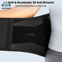 Cinturón de Soporte Lumbar Doble, Transpirable, Antideslizante, Soporte Lumbar para Hombres y Mujeres