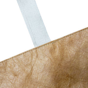 Gahumi Washable Vintage Kraft <b>Paper</b> Tote Shopping Bag With Custom Logo <b>Tyvek</b> Bag - Product Image 4