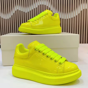 Zapatos Casuales de Lujo para Hombre y Mujer, de Color Sólido, con Cordones, de Cuero, para Caminar, de Alta Calidad, Diseño Moderno - Product Image 2