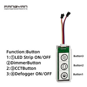 <span class=keywords><strong>Nuovo</strong></span> Interruttore Touch per Specchio a Tre Pulsanti 12V 24V 5A, Dimmer e Antiappannamento, Sensore Touch per Luce Specchio a Tre Colori (CCT) - Product Image 4