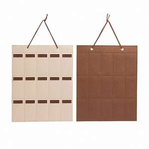 Organisateur mural ou de porte en tissu lin-coton avec poches suspendues pour chambre à coucher – Cadeau promotionnel d'entreprise - Product Image 4