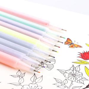 مجموعة أقلام Fineliner 12 لون شفافة بشعار مخصص تصميم جديد لرسم علامات الفن - Product Image 1