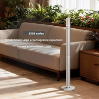 Diffuseur d'aromathérapie sur pied en métal à activation tactile, diffusion automatique pour usage commercial et hôtelier, grande surface