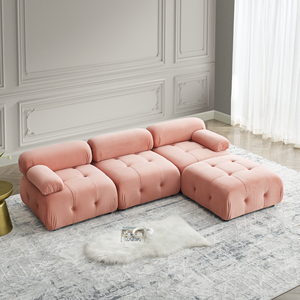 Ensemble de canapés modulaires compressibles combinables, canapé simple convertible pour salon, appartement, mobilier polyvalent pour la maison - pour hôtels - Product Image 3