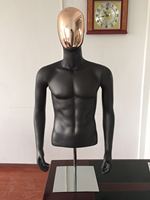 Maniquí DE CARA electrochapado de cuerpo completo masculino de moda de alto grado