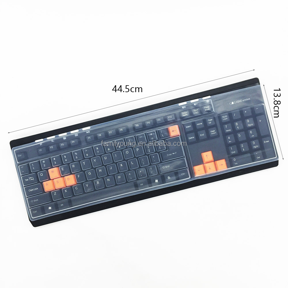 Housse Silicone Clavier Transparente Ultra Mince - Pour PC Portable 12" à 15", étanche, Anti-poussière, Réutilisable