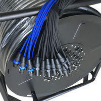 Câble de serpent de scène audio portable professionnel 12 canaux à 40 canaux avec boîte de scène