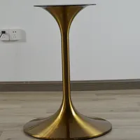 Stainless Steel Brushed Yellow Gold Color Tulip Table Base