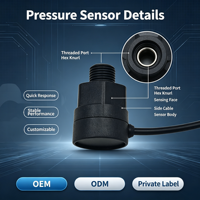 Sensor Tekanan Sensor Aliran 5v Sensor Tekanan untuk Pengukuran Aliran Air Irigasi Pertanian