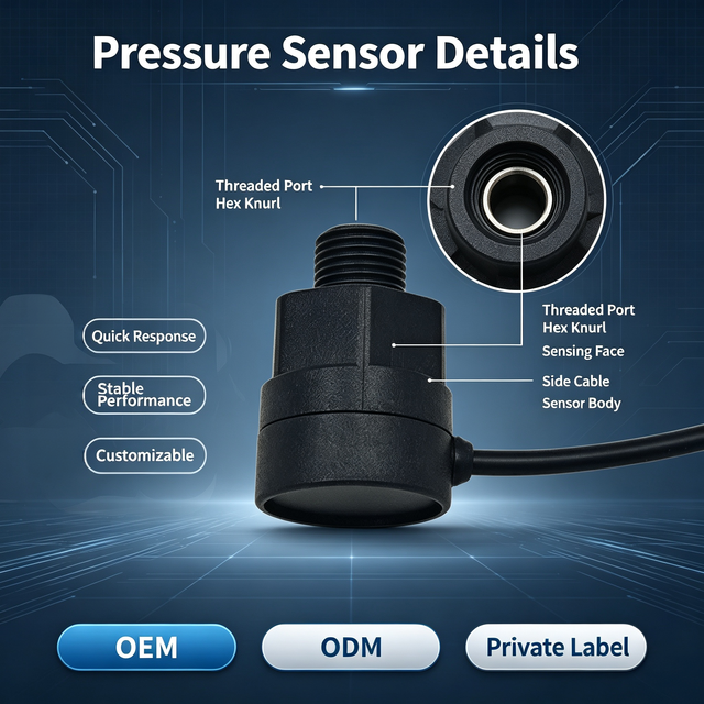 Pressure Sensor Flow Sensor 5v Pressure Sensor for Agricultural Irrigation Water Flow Measurement