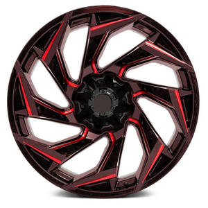 Llanta de coche forjado caliente personalizado 2025 nuevo diseño 20 21 22 <span class=keywords><strong>23</strong></span> 24 pulgadas Rojo Negro todoterreno piezas de coche para Ford F150 Bronco Jeep Wrangler - Product Image 3